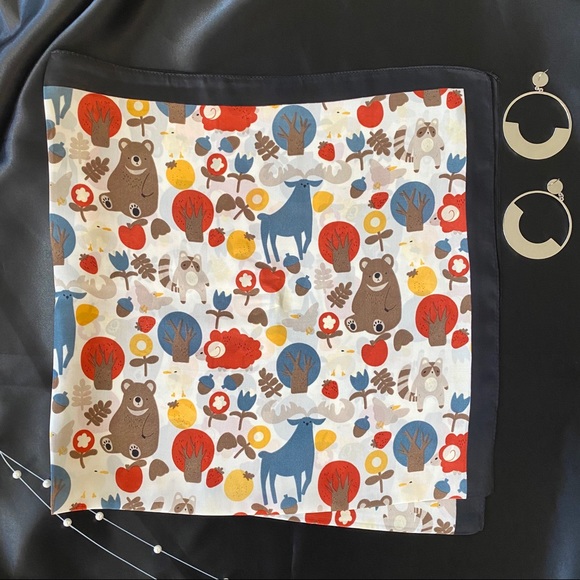 Animals Plants Art Prints Scarf Sqaure - Picture 3 of 7